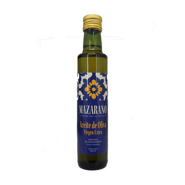 Aceite de Oliva Extra Virgen Vidrio 250ml Mazarano