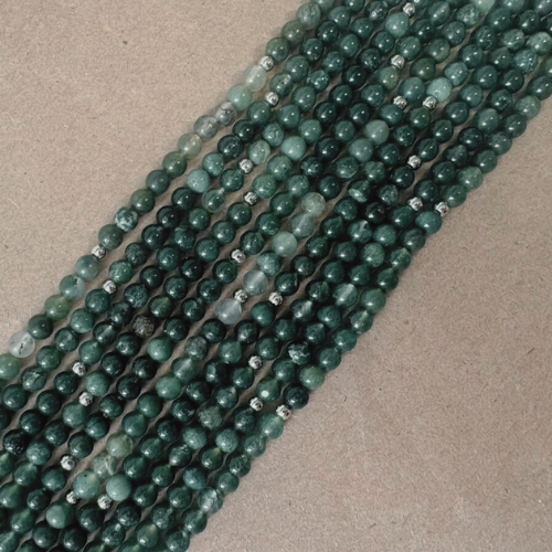 Collar de Ágata Musgo Natural