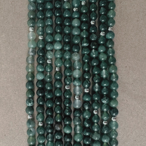 Collar de Ágata Musgo Natural