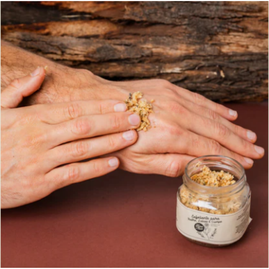 Crema Exfoliante Avena y Lavanda