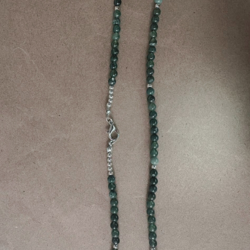 Collar de Ágata Musgo Natural