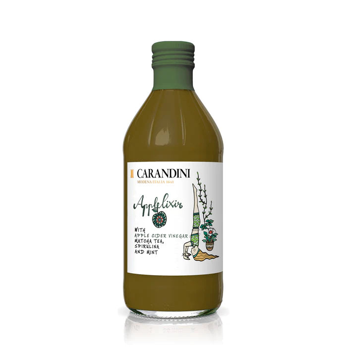 Applelixir Sidra de Manzana, Te Matcha, Espirulina, y Menta 500ml Carandini
