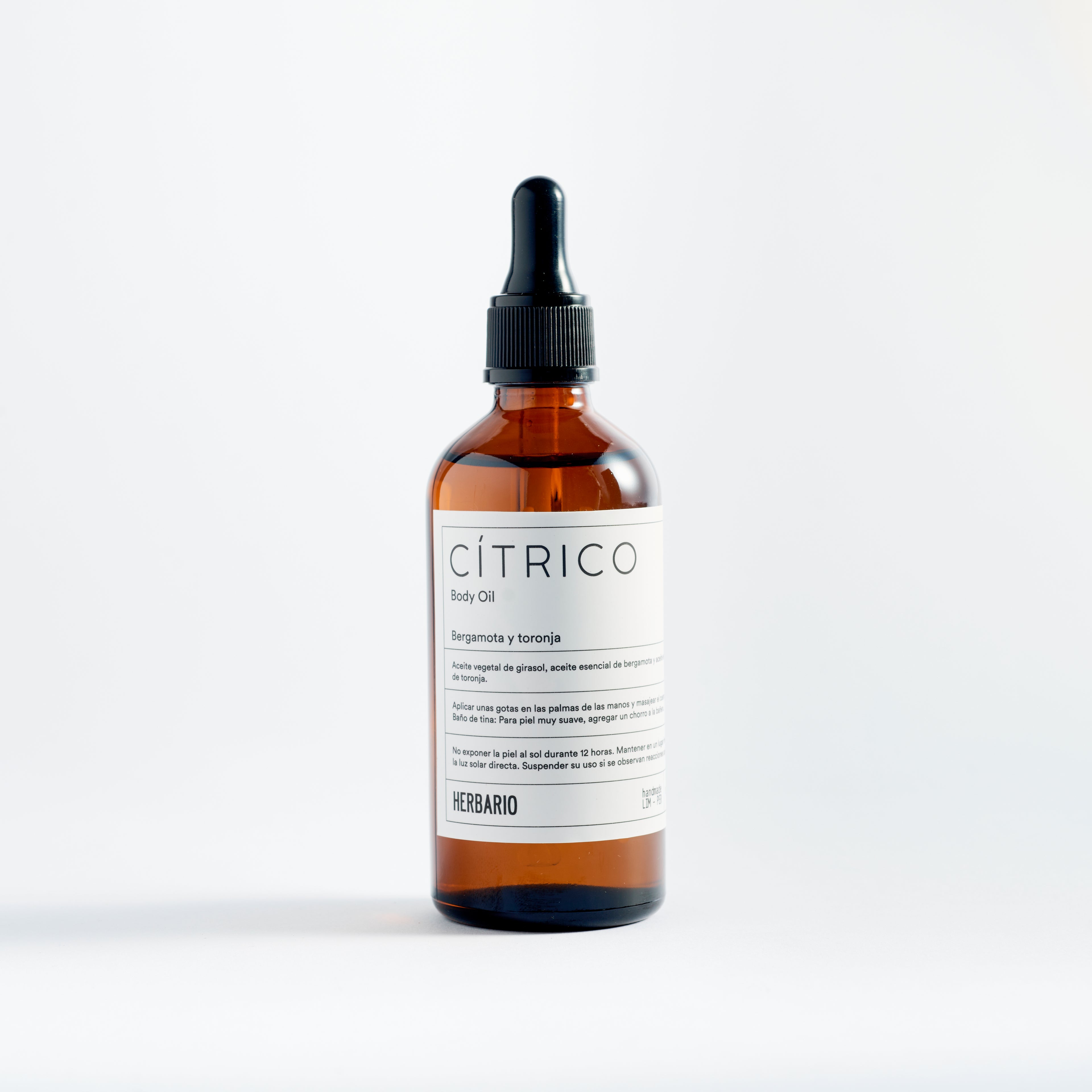 Body Oil Cítrico 50ml - bergamota y toronja Herbario