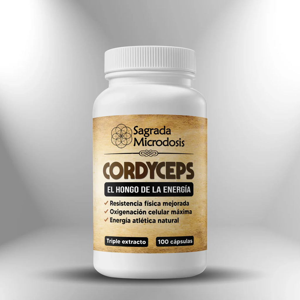 Cordyceps (Triple Extracto) 600mg 100 cápsulas Sagrada Microdosis