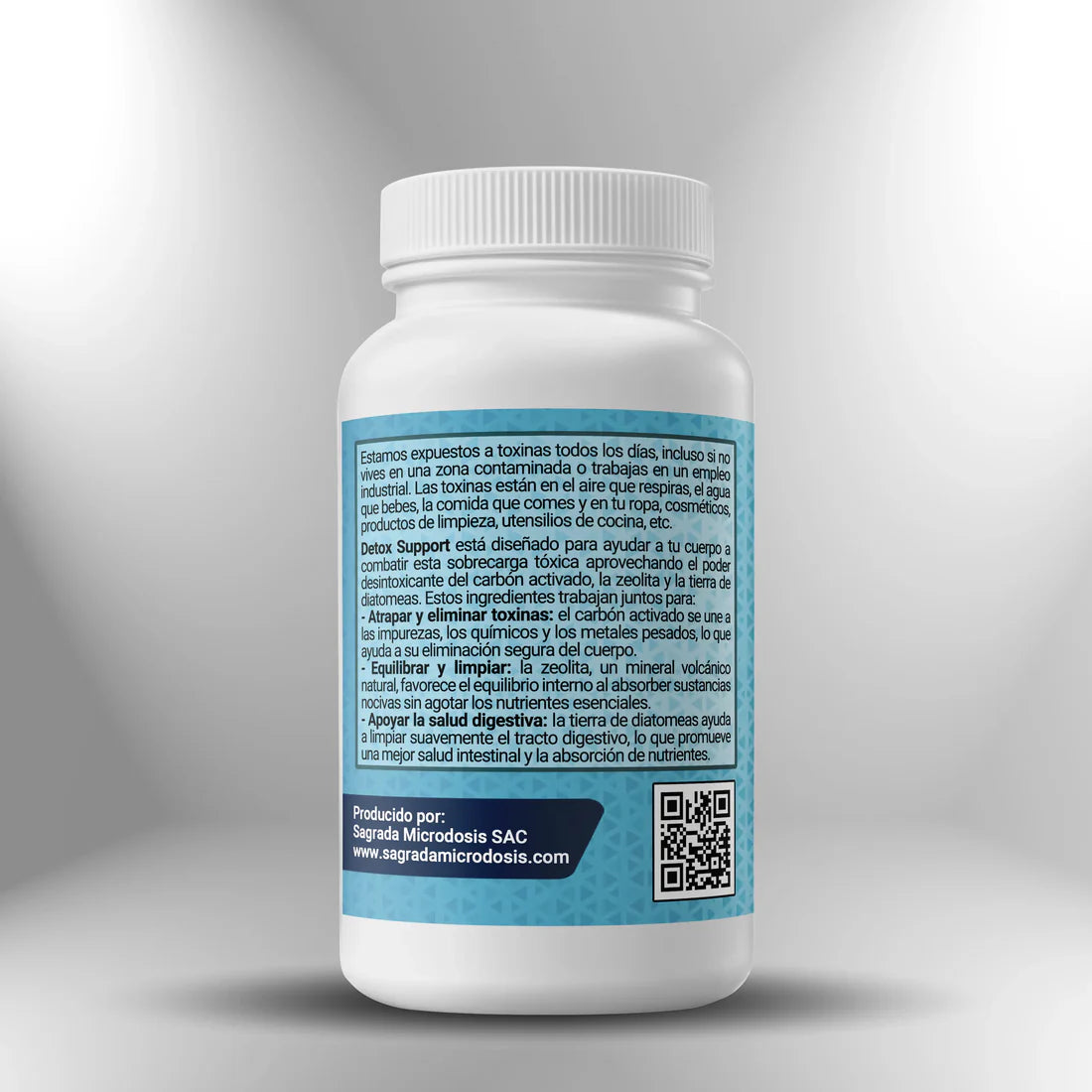 Detox Support: Apoya para Desintoxicación 100 cápsulas Sagrada Microdosis