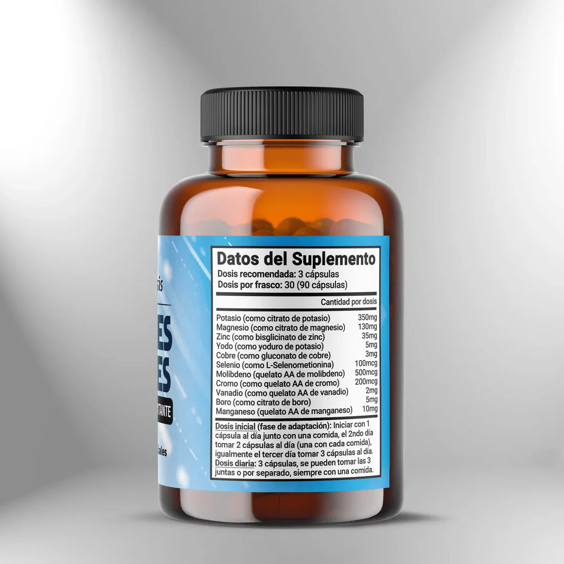 Minerales Esenciales, Suplemento mas importante 90 cápsulas Sagrada Microdosis