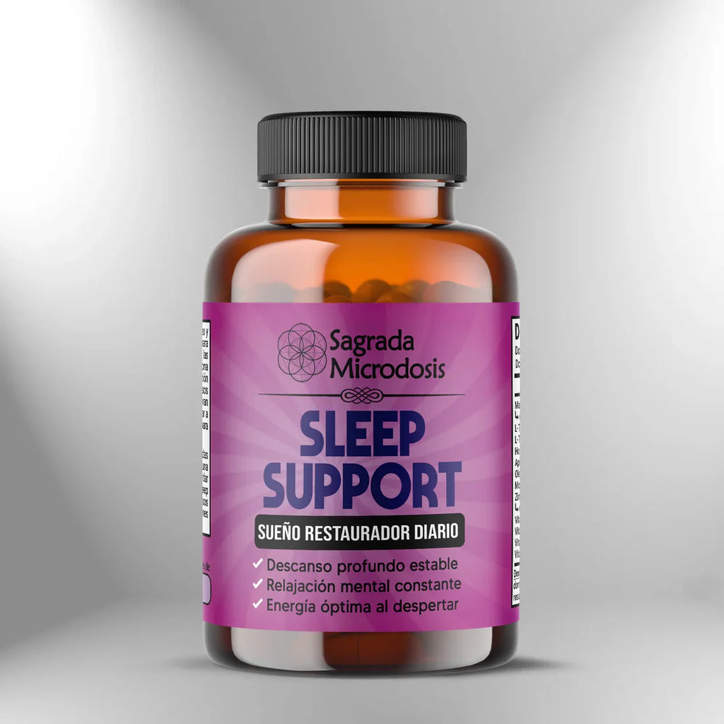 Sleep Support Apoyo Natural para Dormir sin Melatonina 90 cápsulas Sagrada Microdosis