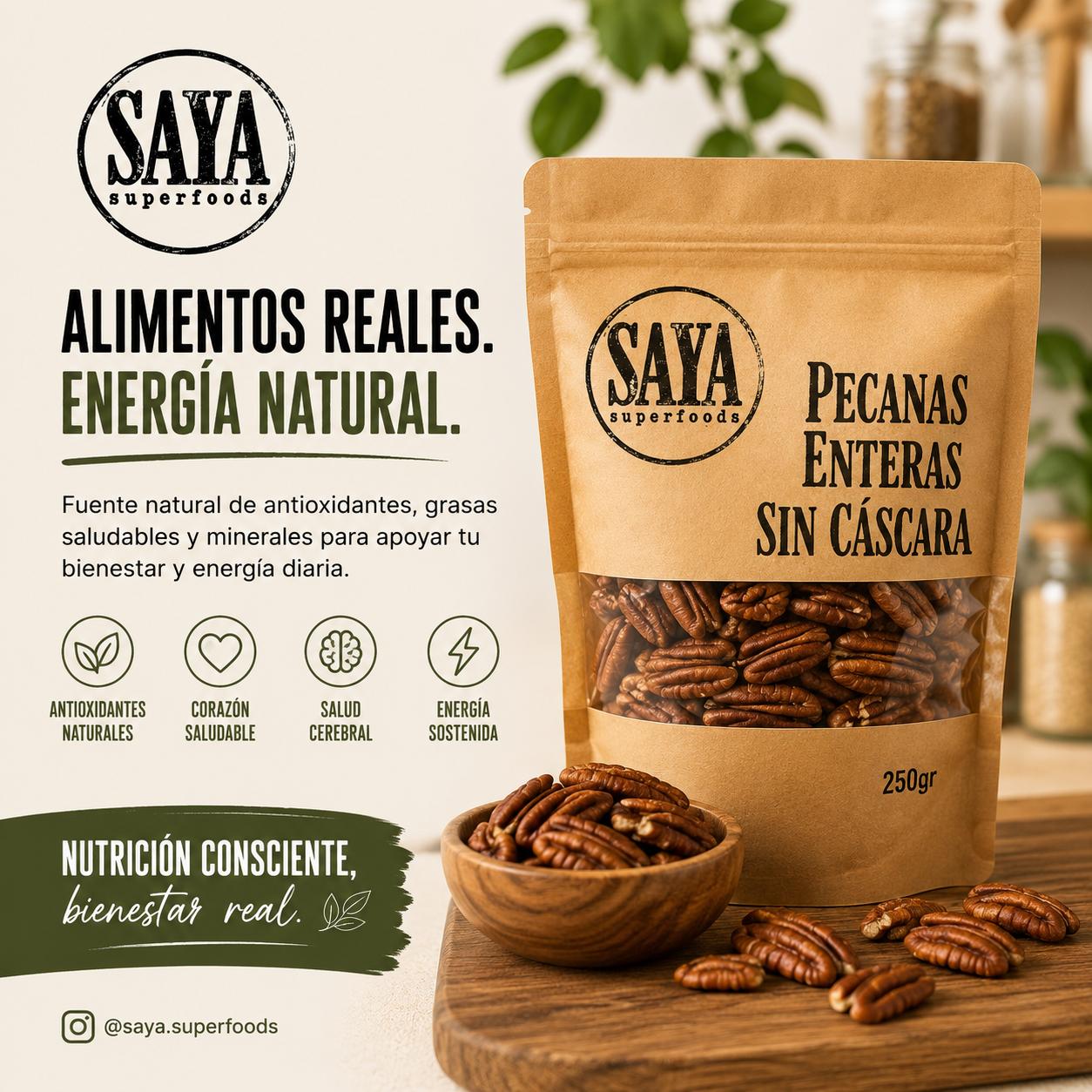 PECANAS ENTERAS SIN CÁSCARA