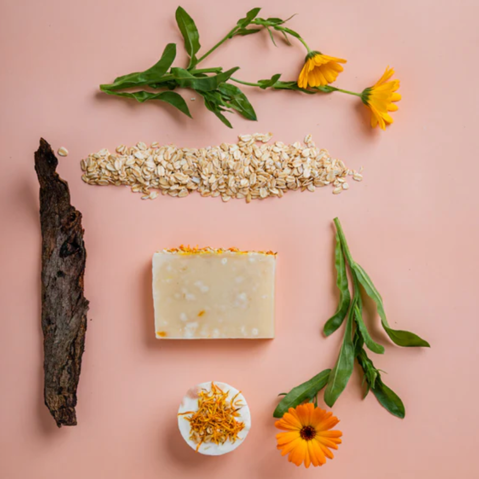Jabón Artesanal Avena y Calendula