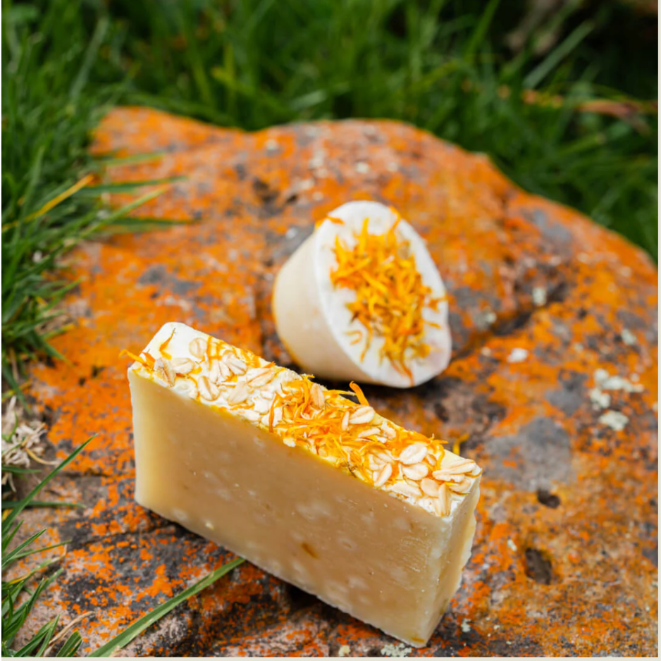 Jabón Artesanal Avena y Calendula