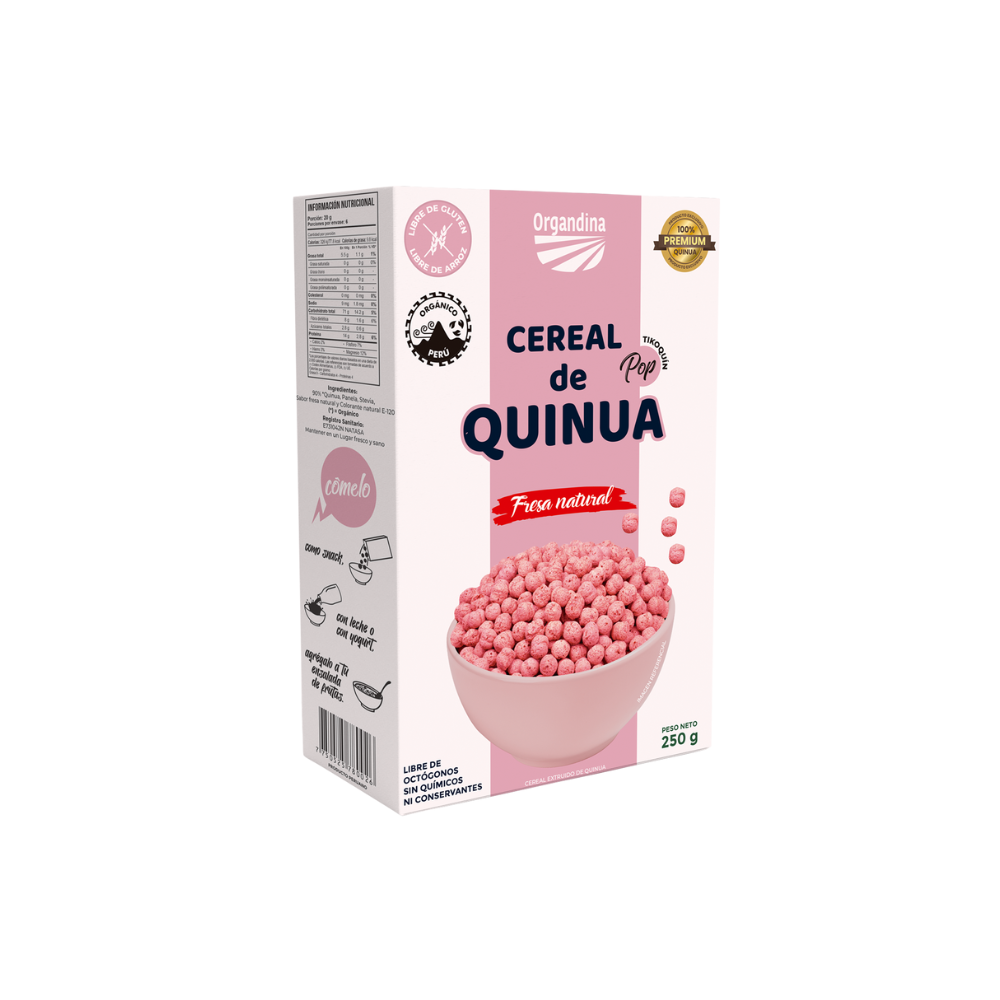 Cereal de Quinua sabor Fresa 250g
