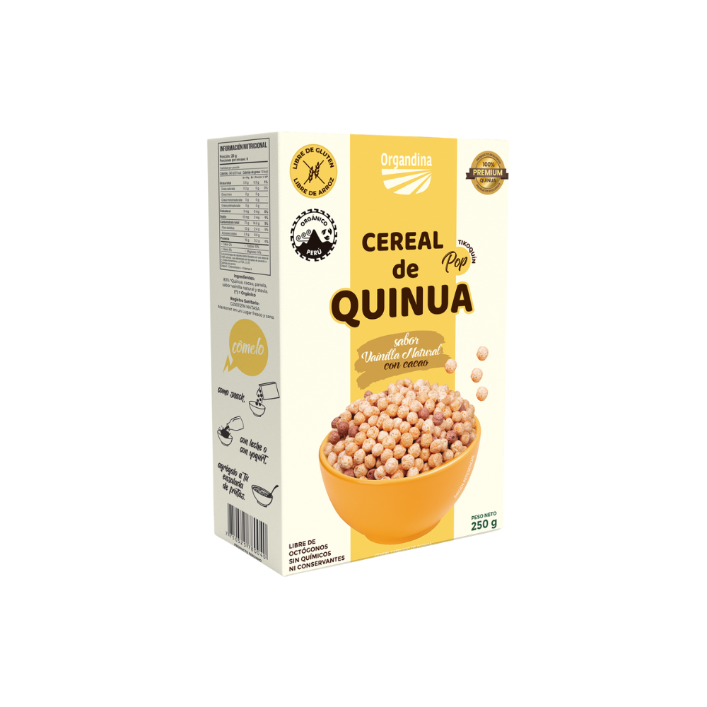 Cereal de Quinua mix Vainilla y Cacao 250g