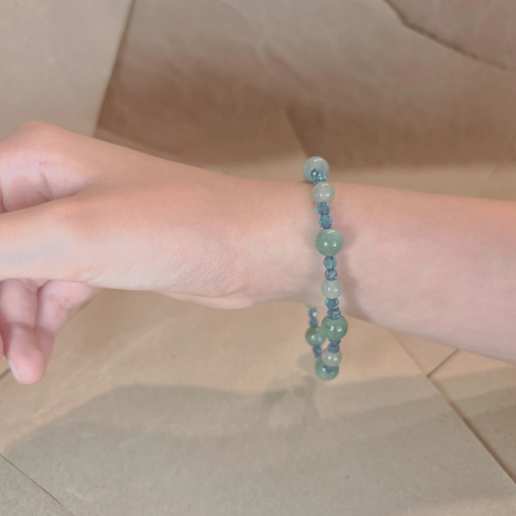 Pulsera Jade y Cristales – Energía, Armonía y Protección (Pieza Única)