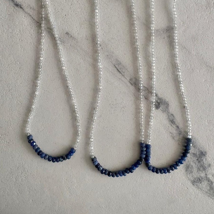 Collar Lapis Lazuli+ Labradorita